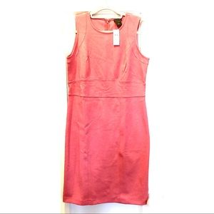 Fitted Dress from Ann Taylor - Bright Peachy Pink